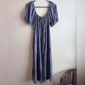 Neuflora blue floral Lewisville dress size small